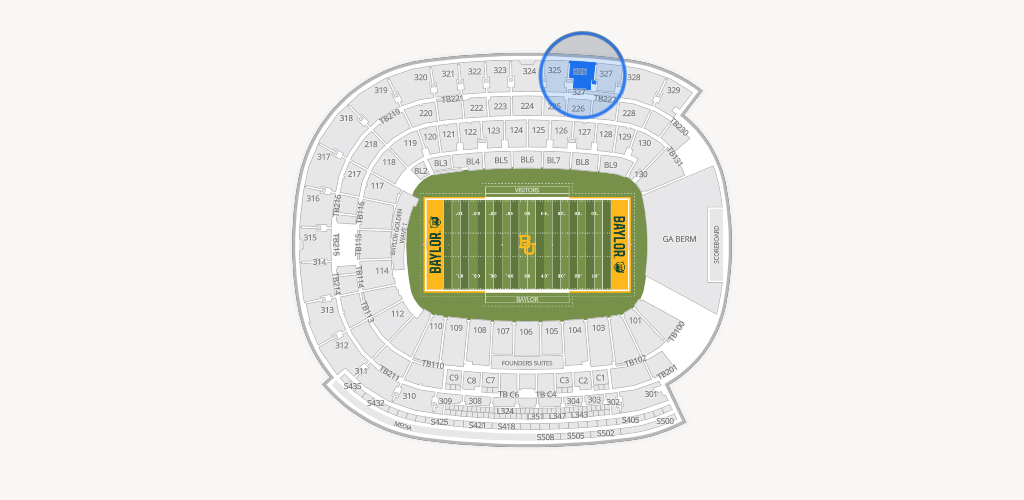McLane Stadium Seating Chart