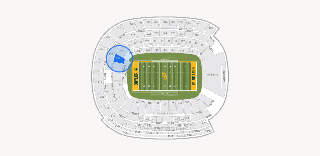 McLane Stadium Seating Chart