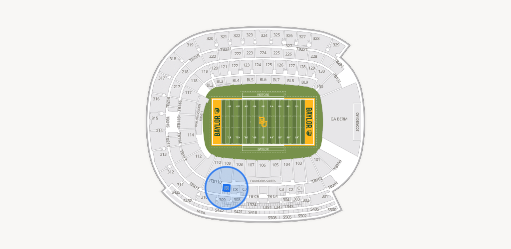 McLane Stadium Seating Chart