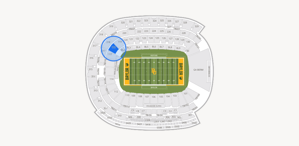 McLane Stadium Seating Chart