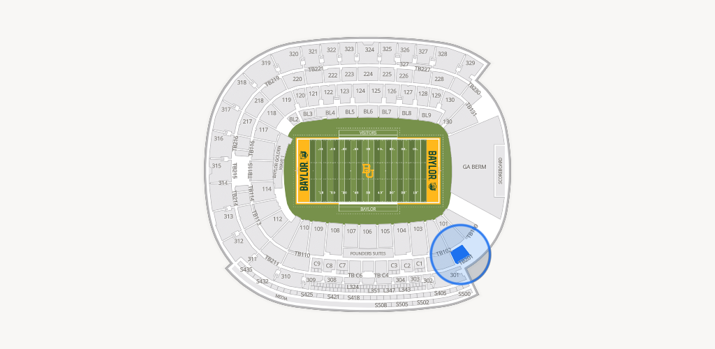 McLane Stadium Seating Chart