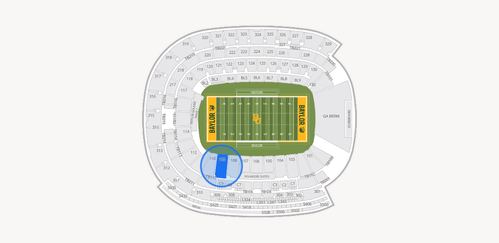 McLane Stadium Seating Chart
