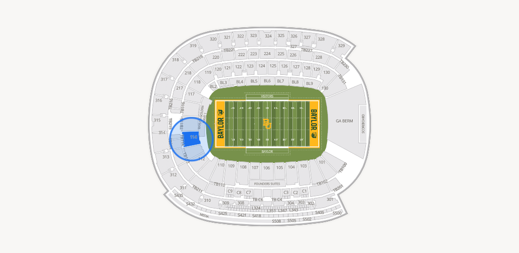 McLane Stadium Seating Chart