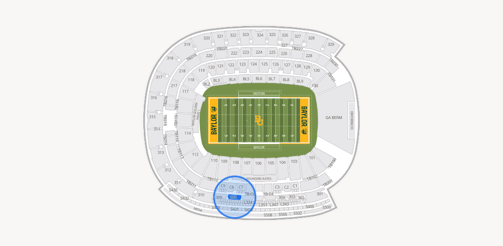 McLane Stadium Seating Chart