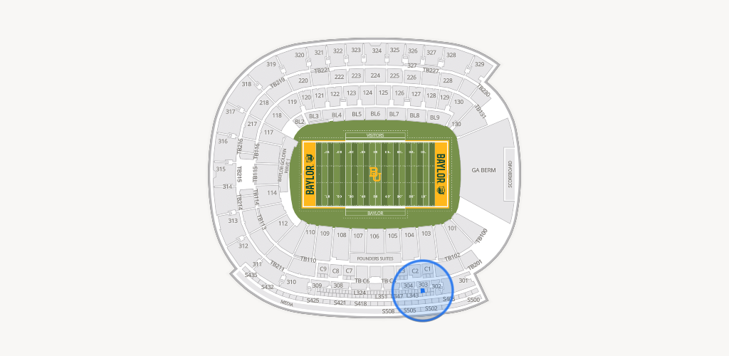 McLane Stadium Seating Chart