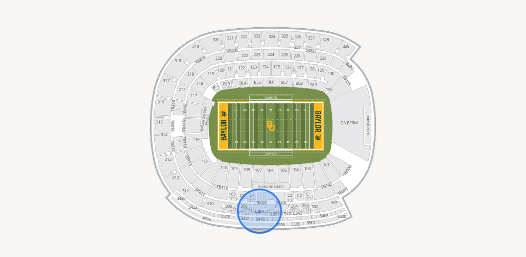 McLane Stadium Seating Chart