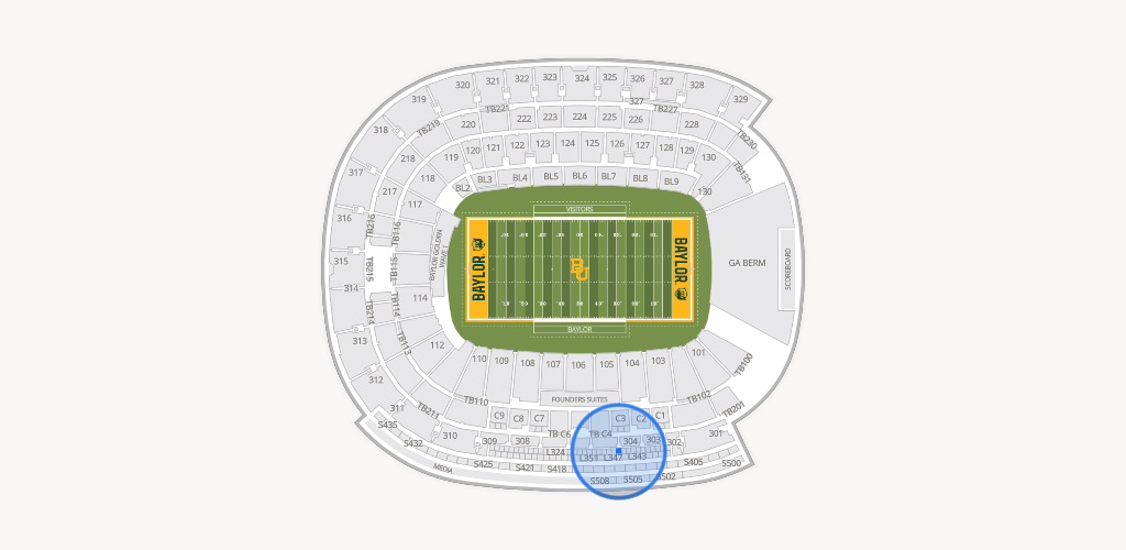 McLane Stadium Seating Chart