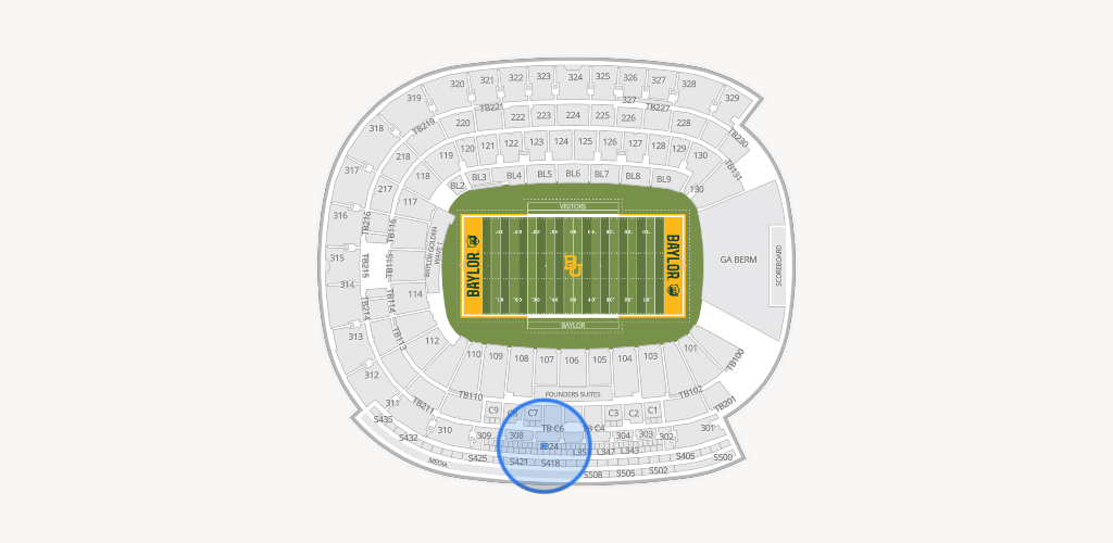 McLane Stadium Seating Chart
