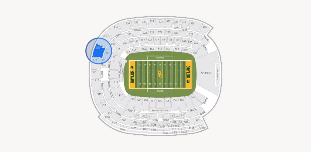 McLane Stadium Seating Chart