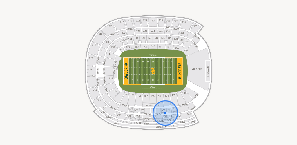 McLane Stadium Seating Chart