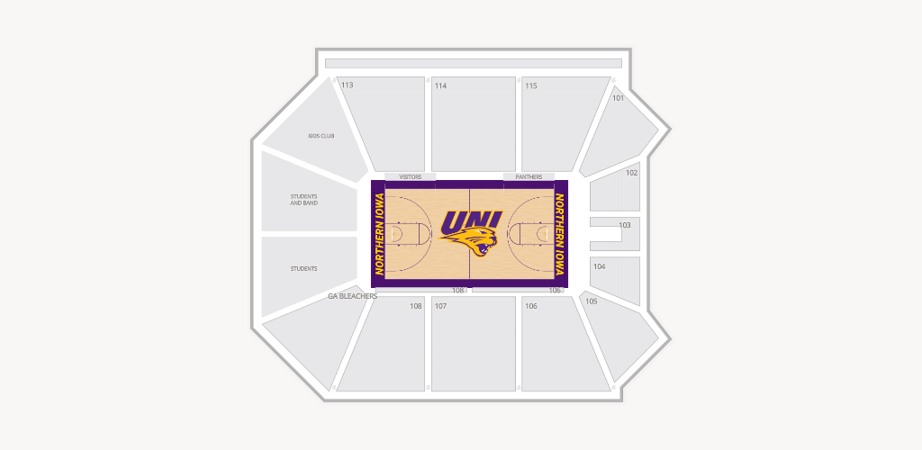 McLeod Center Seating Chart