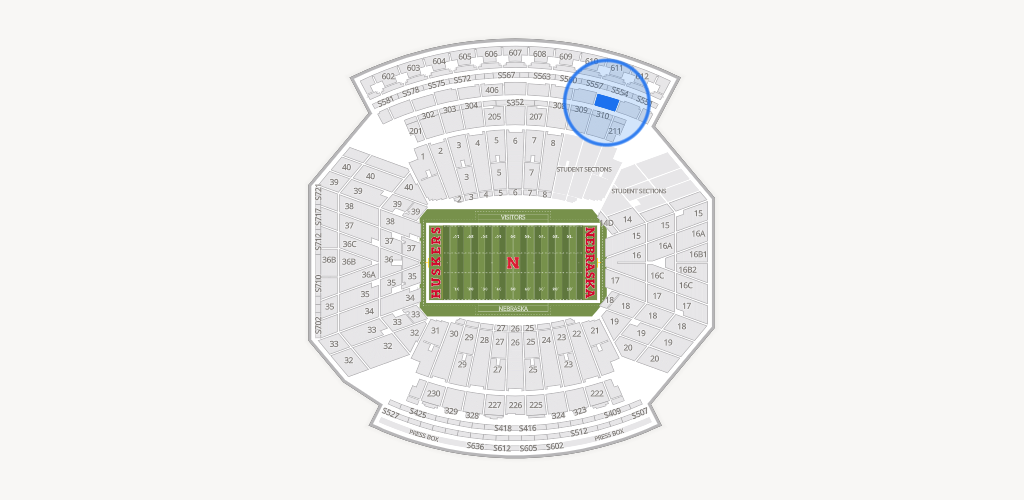 Memorial Stadium Nebraska Seating Chart