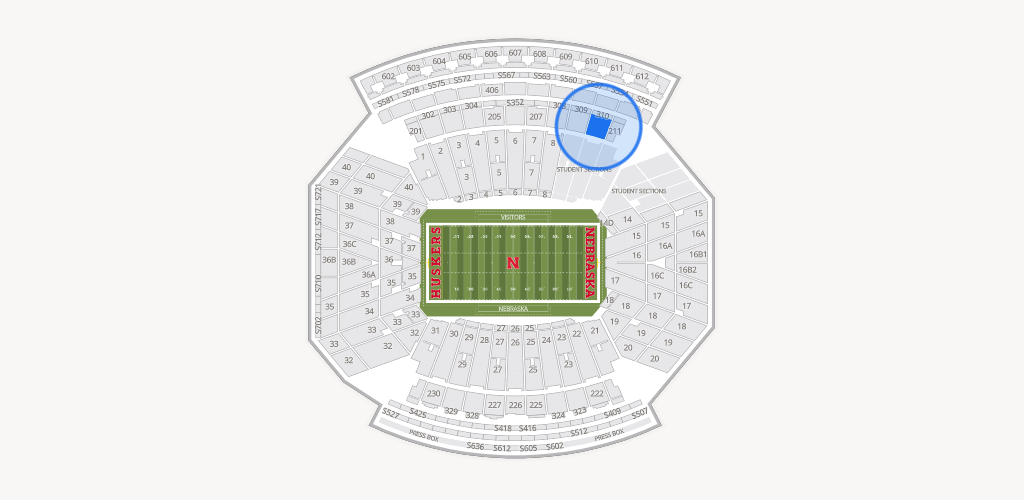 Memorial Stadium Nebraska Seating Chart
