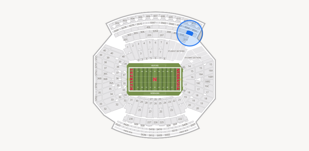 Memorial Stadium Nebraska Seating Chart