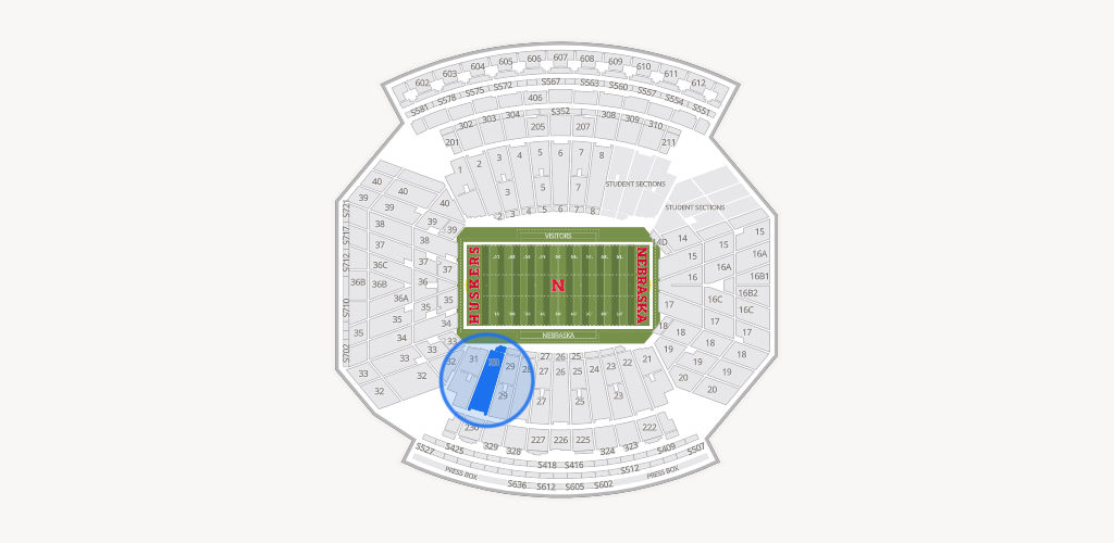 Memorial Stadium Nebraska Seating Chart