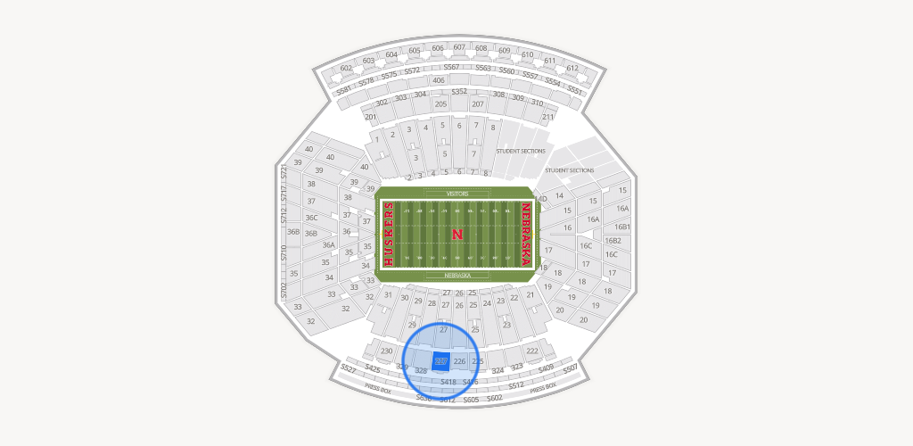 Memorial Stadium Nebraska Seating Chart
