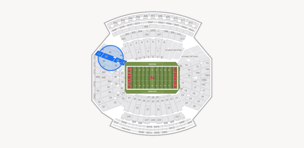 Memorial Stadium Nebraska Seating Chart