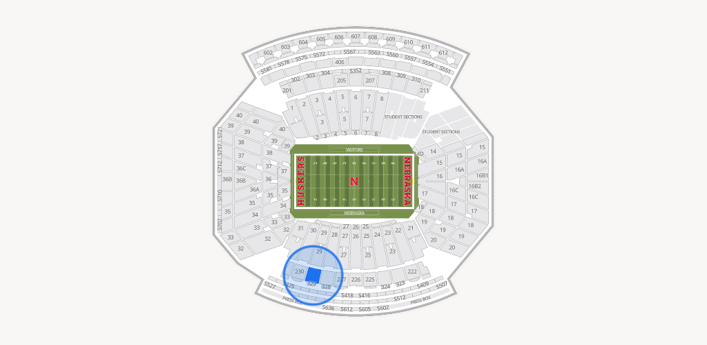 Memorial Stadium Nebraska Seating Chart