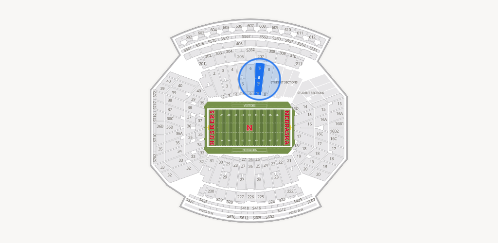Memorial Stadium Nebraska Seating Chart