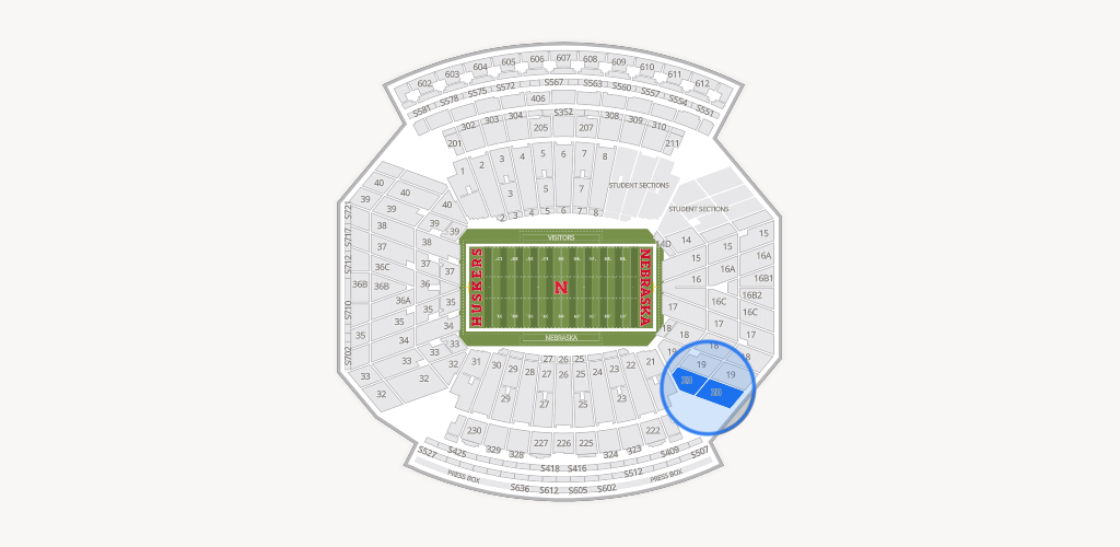Memorial Stadium Nebraska Seating Chart