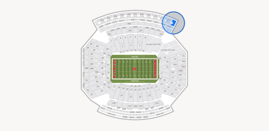 Memorial Stadium Nebraska Seating Chart