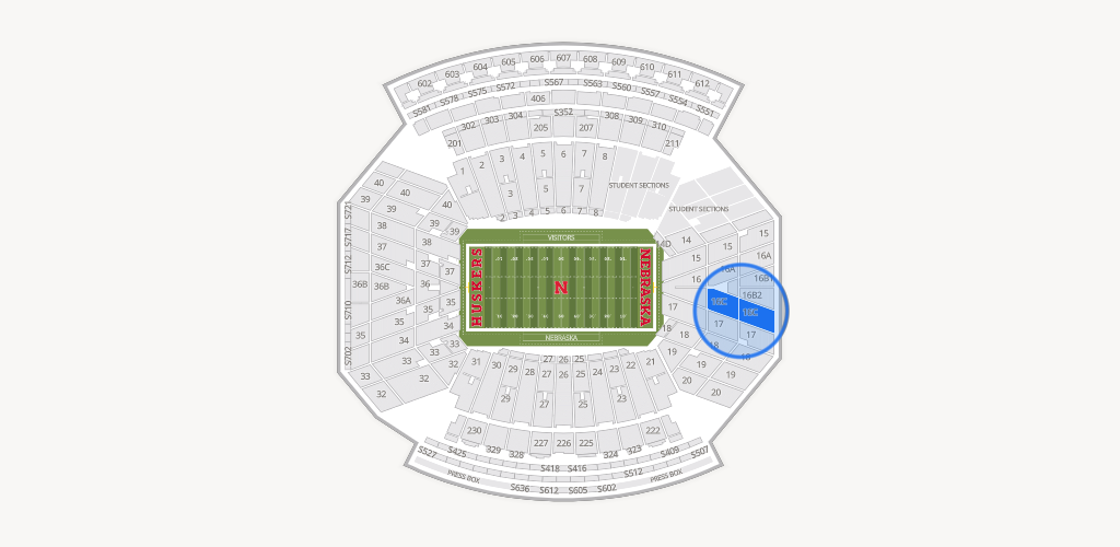Memorial Stadium Nebraska Seating Chart
