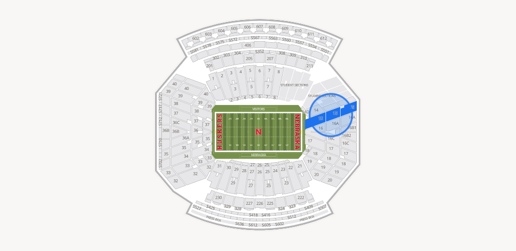 Memorial Stadium Nebraska Seating Chart