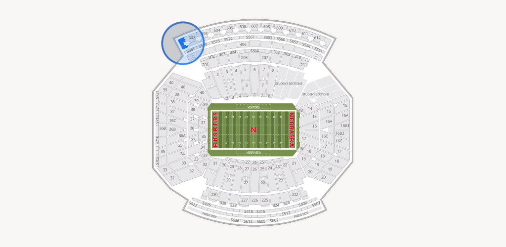 Memorial Stadium Nebraska Seating Chart