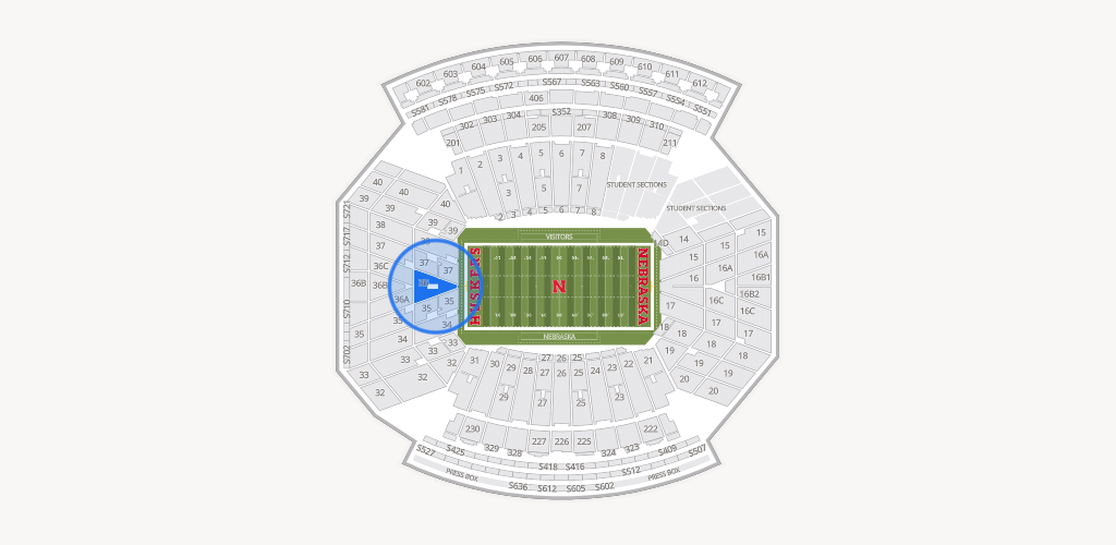 Memorial Stadium Nebraska Seating Chart