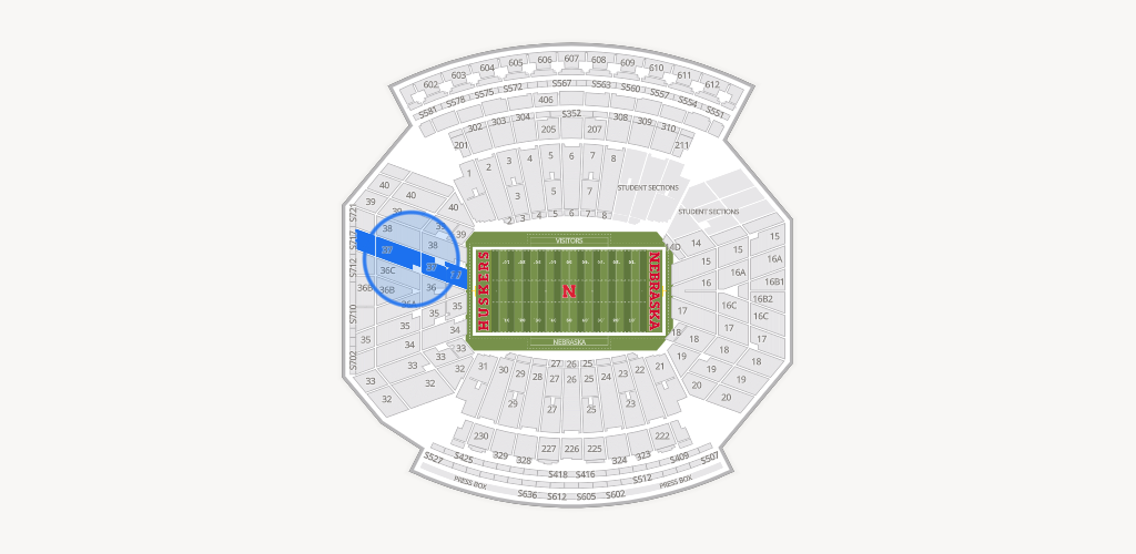 Memorial Stadium Nebraska Seating Chart