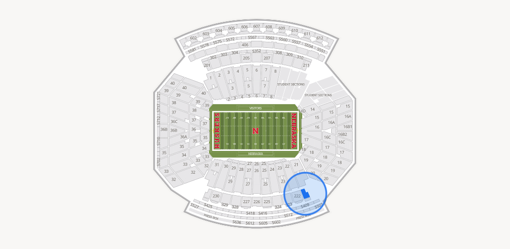 Memorial Stadium Nebraska Seating Chart