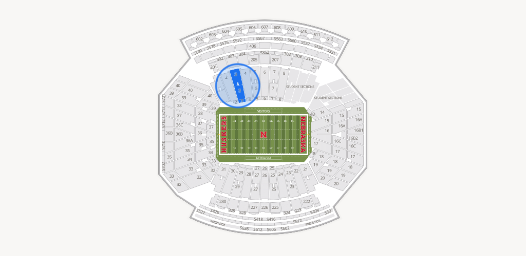 Memorial Stadium Nebraska Seating Chart
