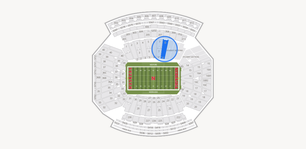 Memorial Stadium Nebraska Seating Chart
