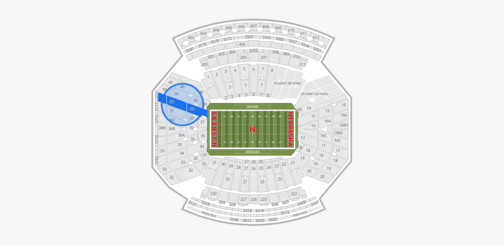 Memorial Stadium Nebraska Seating Chart