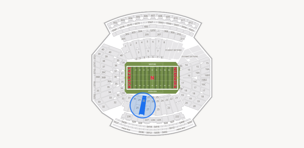 Memorial Stadium Nebraska Seating Chart