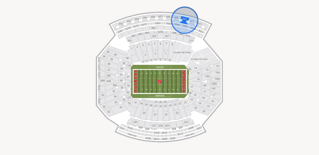 Memorial Stadium Nebraska Seating Chart