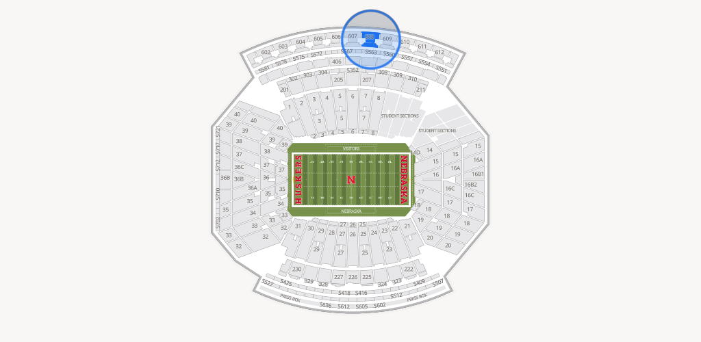 Memorial Stadium Nebraska Seating Chart