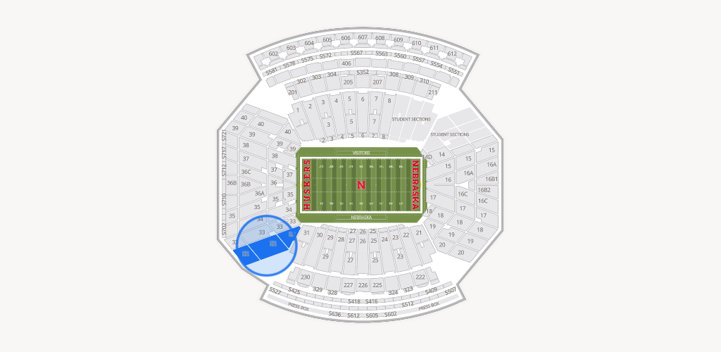 Memorial Stadium Nebraska Seating Chart