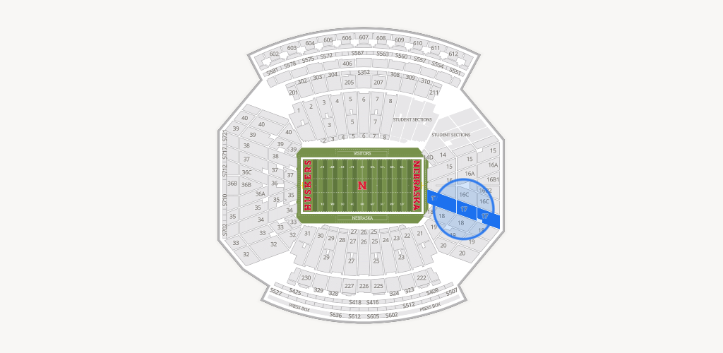 Memorial Stadium Nebraska Seating Chart