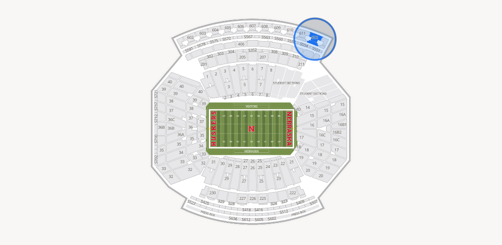 Memorial Stadium Nebraska Seating Chart