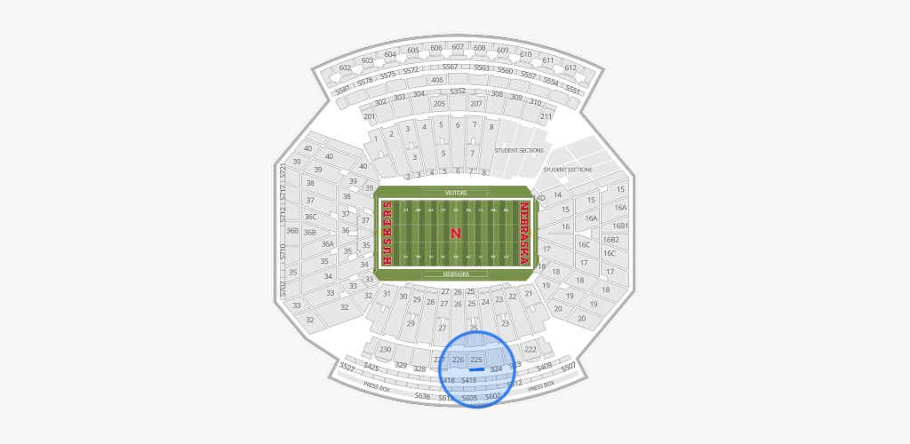 Memorial Stadium Nebraska Seating Chart