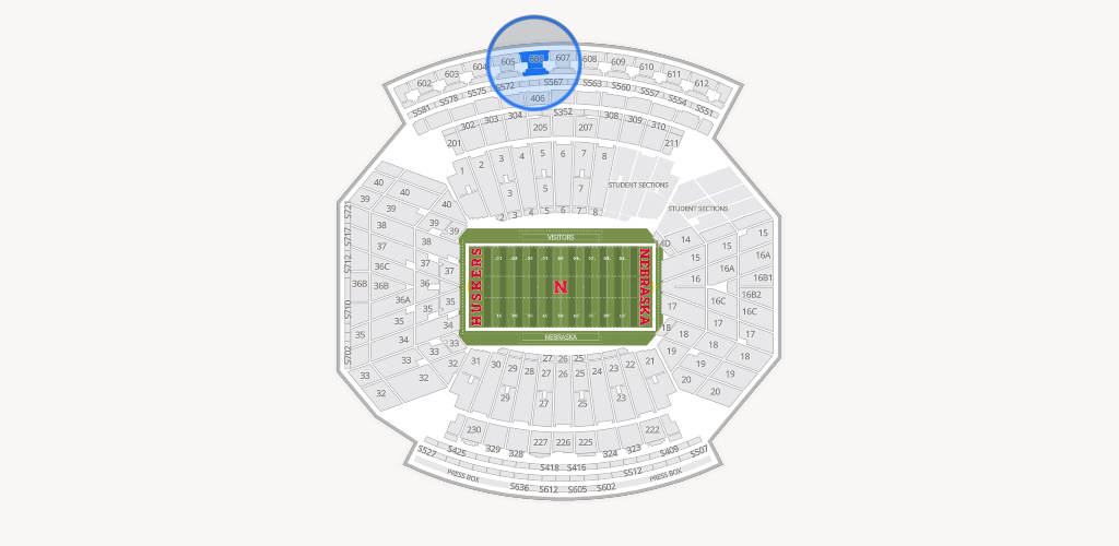 Memorial Stadium Nebraska Seating Chart