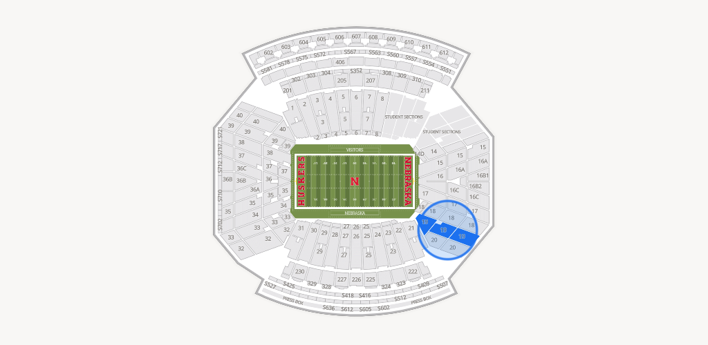 Memorial Stadium Nebraska Seating Chart