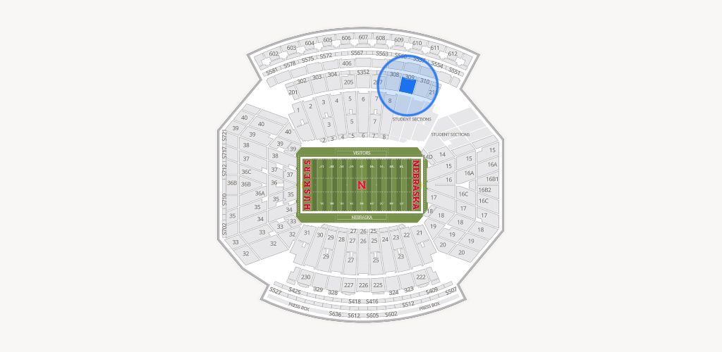 Memorial Stadium Nebraska Seating Chart