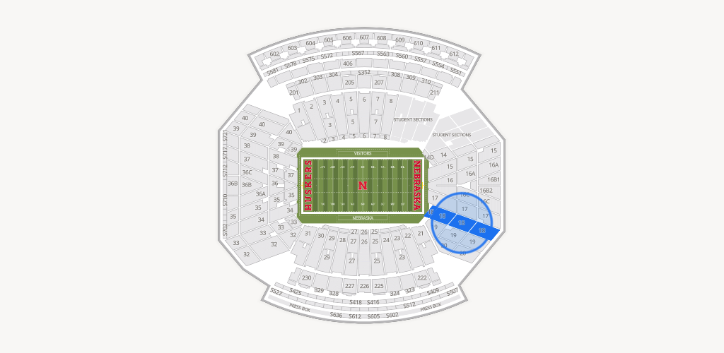 Memorial Stadium Nebraska Seating Chart