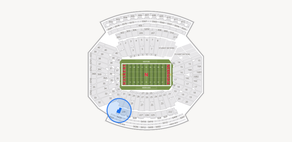 Memorial Stadium Nebraska Seating Chart