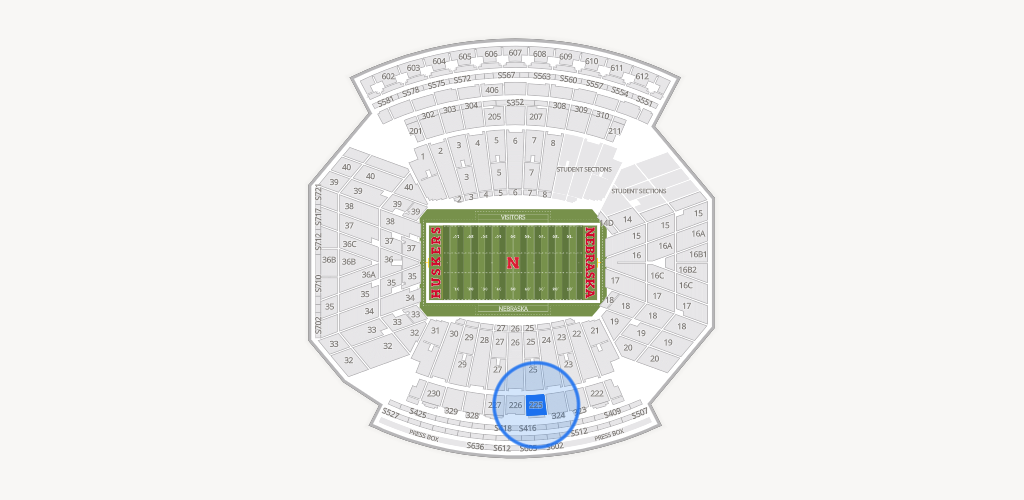 Memorial Stadium Nebraska Seating Chart