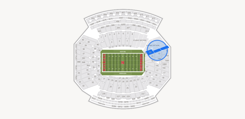 Memorial Stadium Nebraska Seating Chart