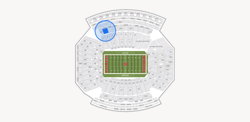 Memorial Stadium Nebraska Seating Chart