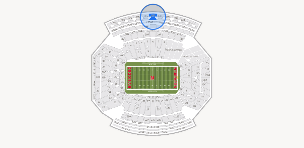 Memorial Stadium Nebraska Seating Chart